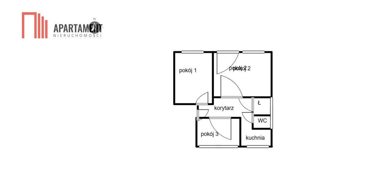 Mieszkanie 60,41 m² | 3 pokoje | Osiedle Podleśne