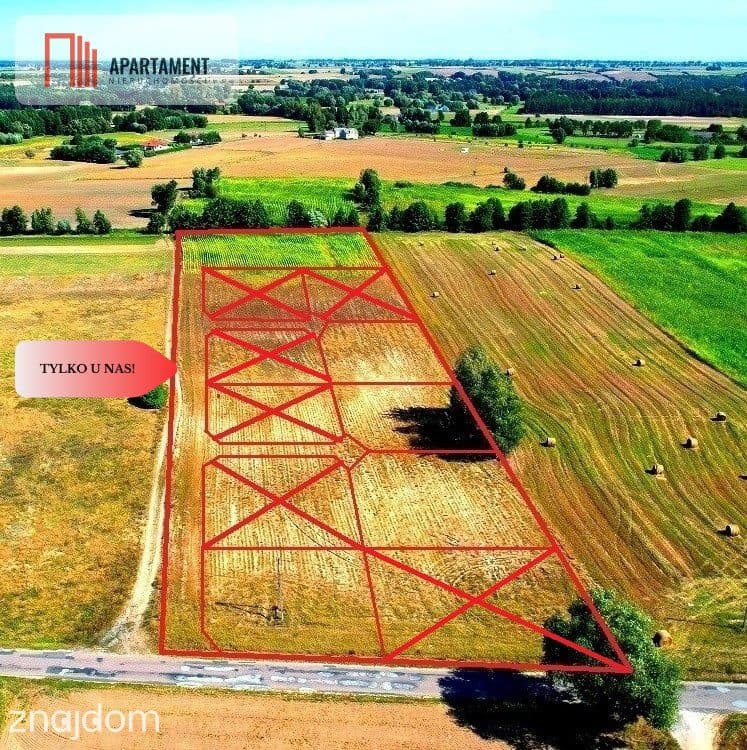 ZŁAWIEŚ MAŁA 1079 m2 IDEALNA LOKALIZACJA