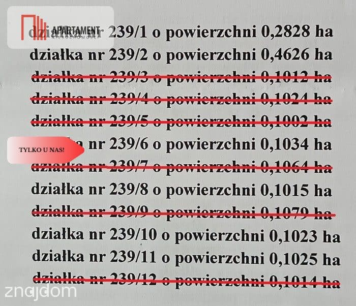 ZŁAWIEŚ MAŁA 1079 m2 IDEALNA LOKALIZACJA - zdjęcie 14
