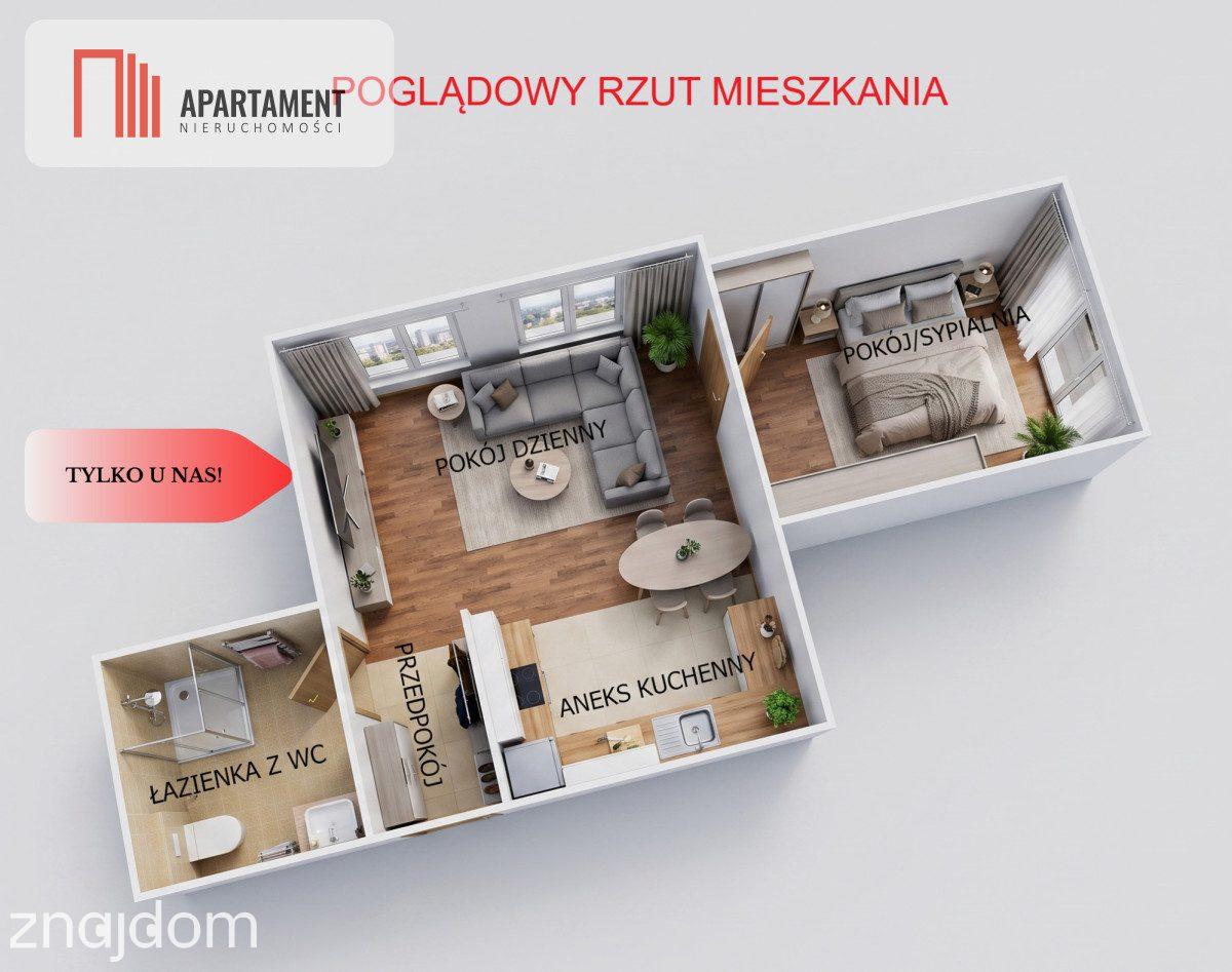 * Ustawne 2 pokoje z aneksem 1 piętro Grudziądz - zdjęcie 3