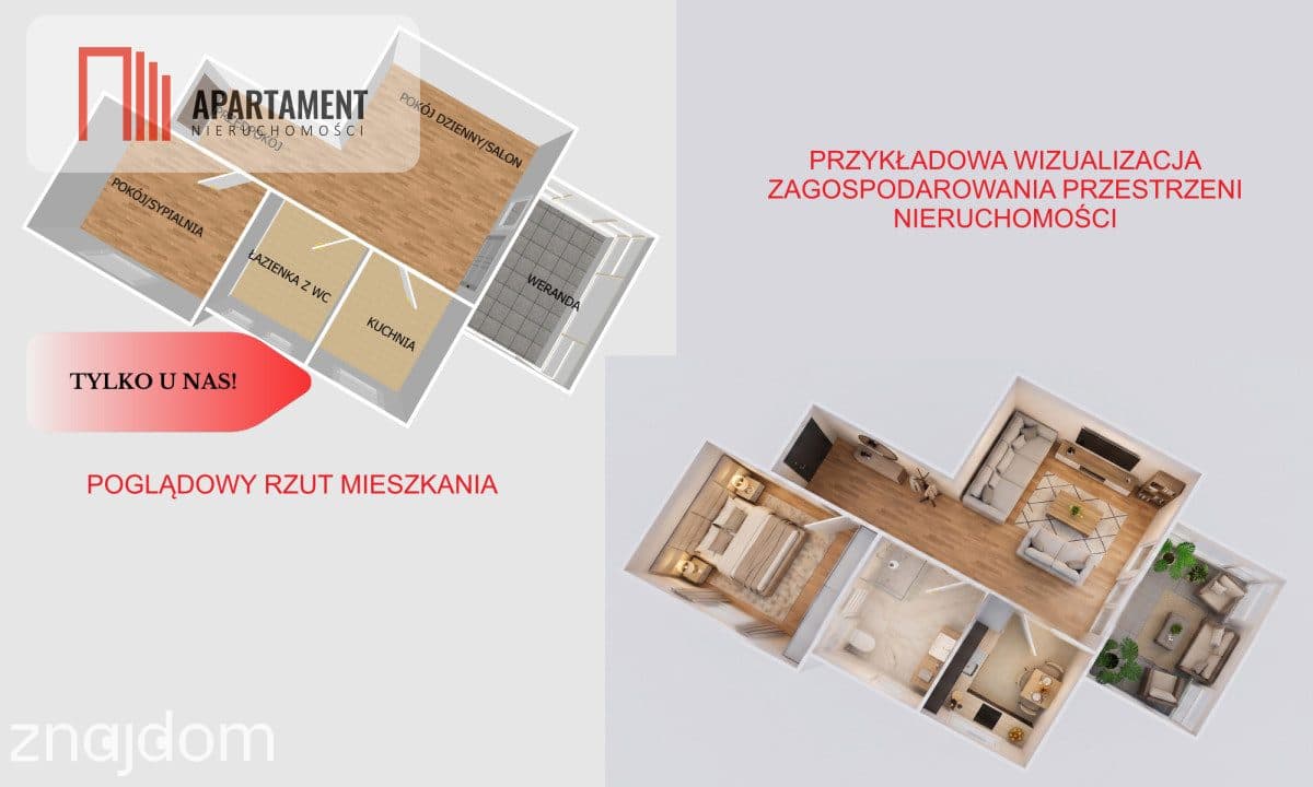 * 2 pokoje z wyjątkową werandą Grudziądz 1 piętro - zdjęcie 5
