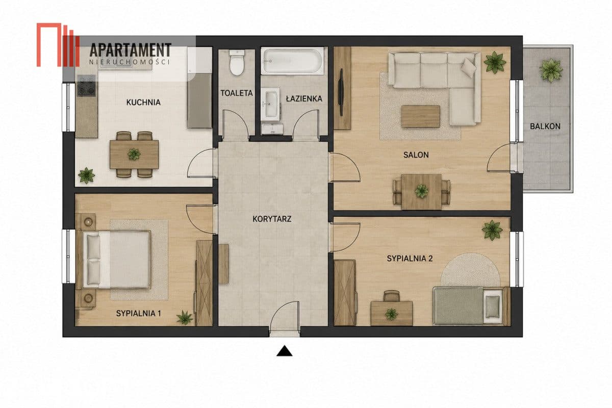Dwustronne i rozkładowe 3 pokoje, balkon, piwnica - zdjęcie 3
