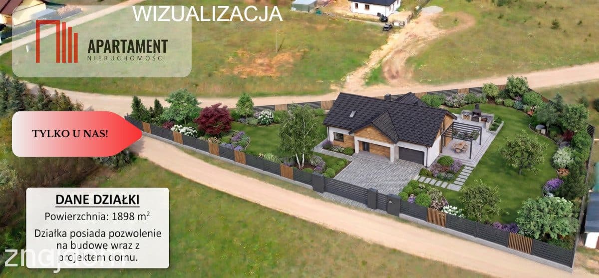 *Działka z projektem domu ok. Szubina - zdjęcie 3