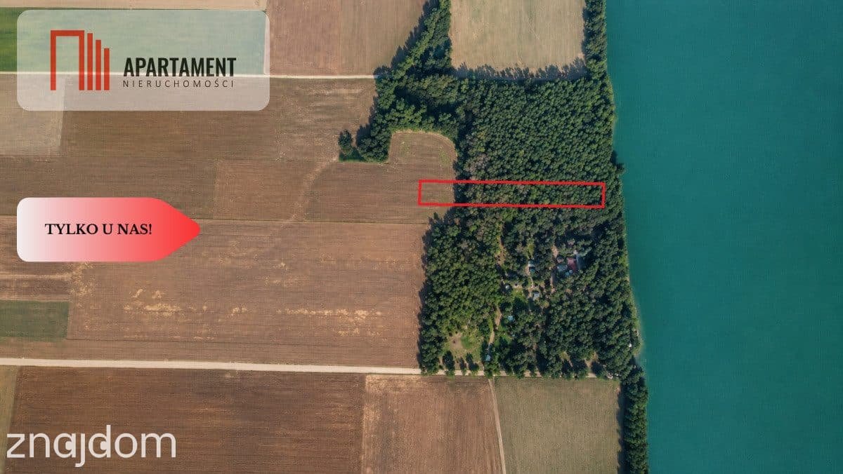 Działka z linią brzegową jeziora, wydane WZ