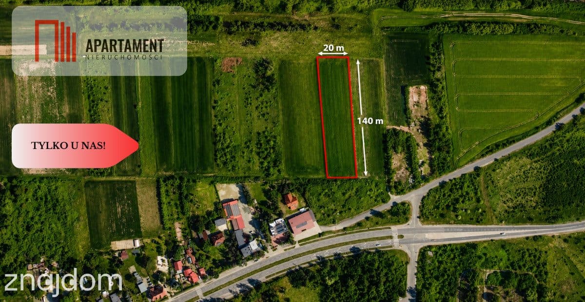 Duża działka 3691 m2 Legnica