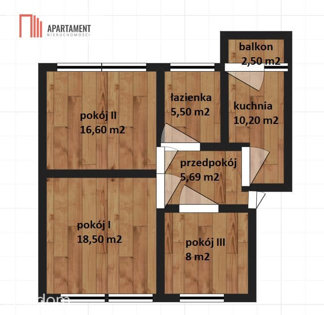Sępolno 3 pokoje/kuchnia z balkonem/piwnica - zdjęcie 4