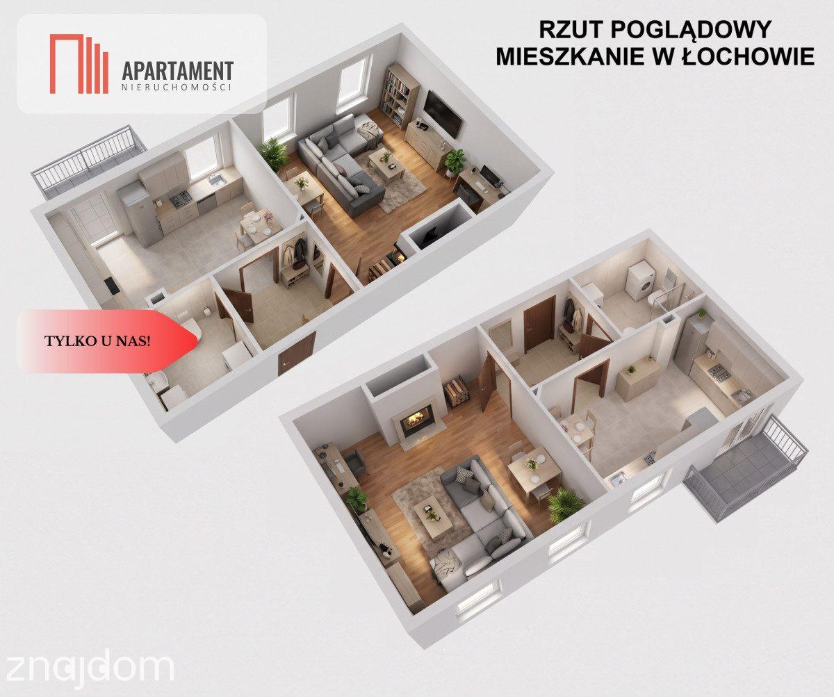 *Łochowo bezczynszowe 44,60 m2, po remoncie, garaż - zdjęcie 4