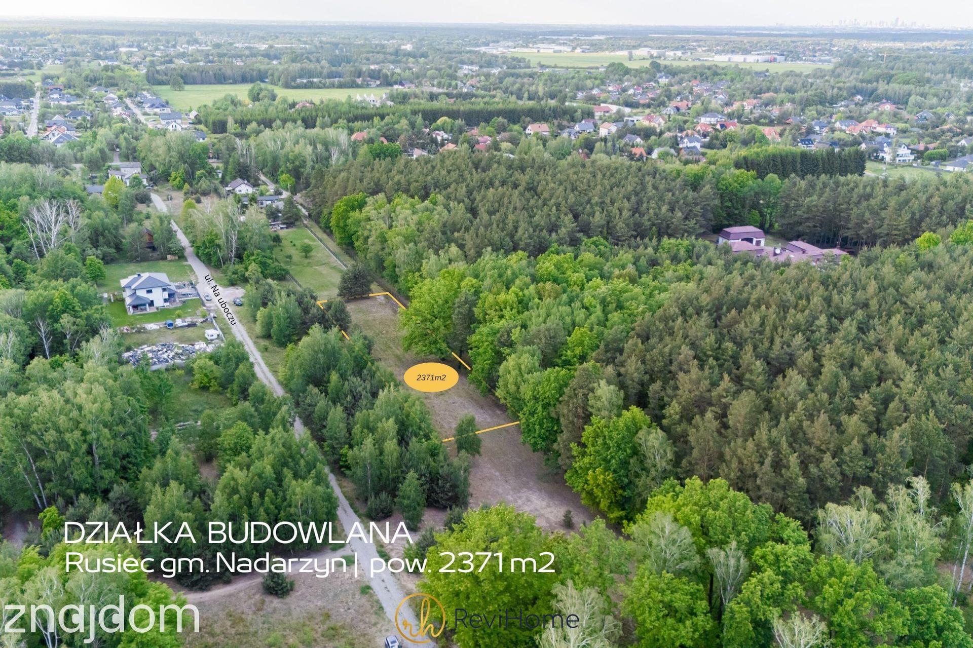 Atrakcyjna działka budowlana Rusiec gm. Nadarzyn