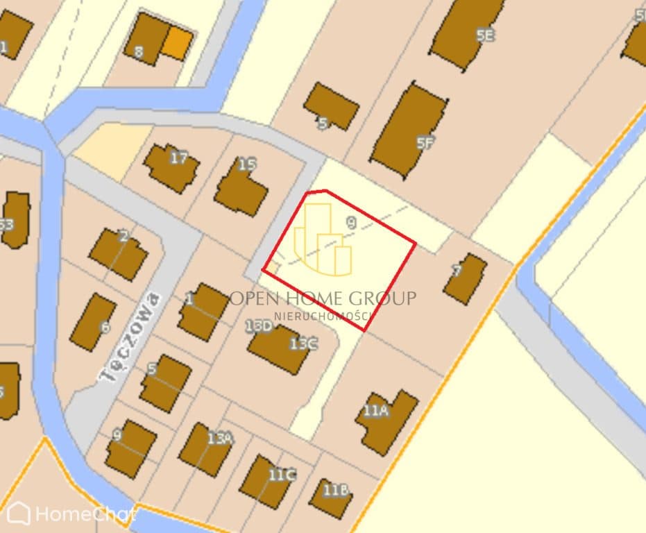 Kamieniec Wrocławski działka budowlana 1200, media