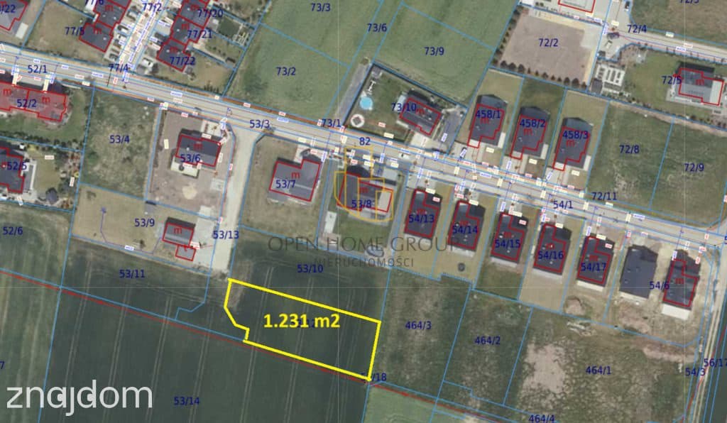 Tyniec Mały, działka budowlana 1231 m2, media - zdjęcie 3