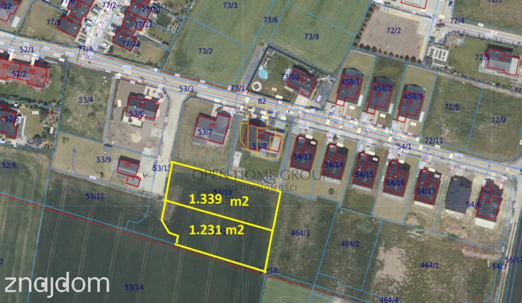 Tyniec Mały, działka budowlana 1231 m2, media - zdjęcie 2