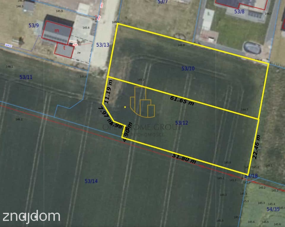 Tyniec Mały, działka budowlana 1231 m2, media - zdjęcie 3