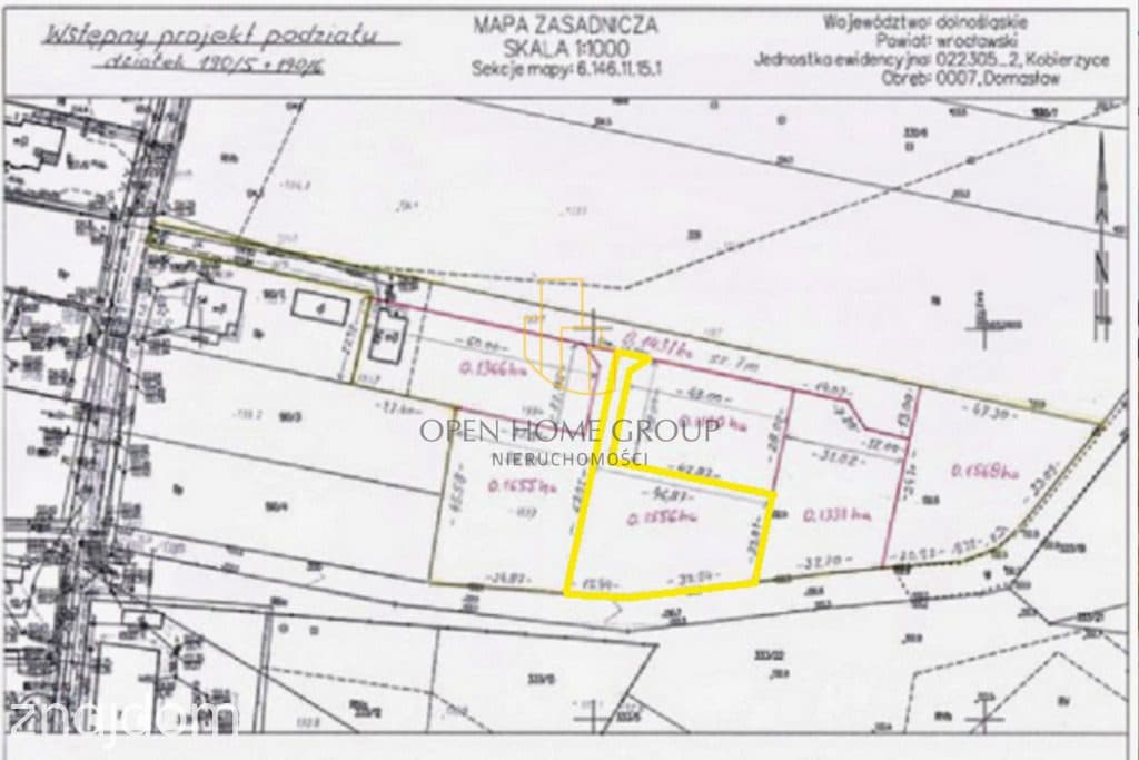 Domasław, Bielany, działka budowlana 1550 m2 - zdjęcie 6