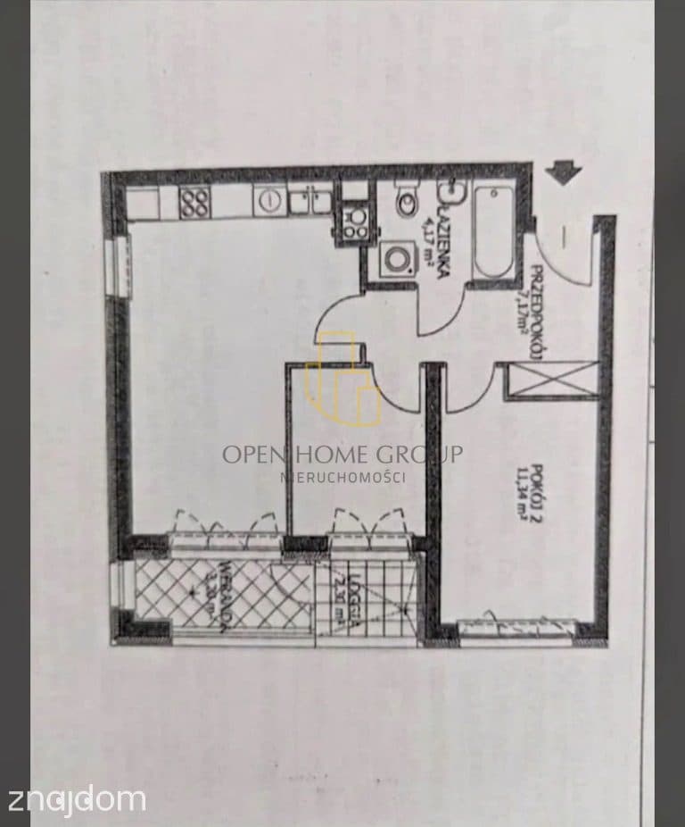 Pilczyce | 54 m² | 2 pokoje + salon - zdjęcie 6