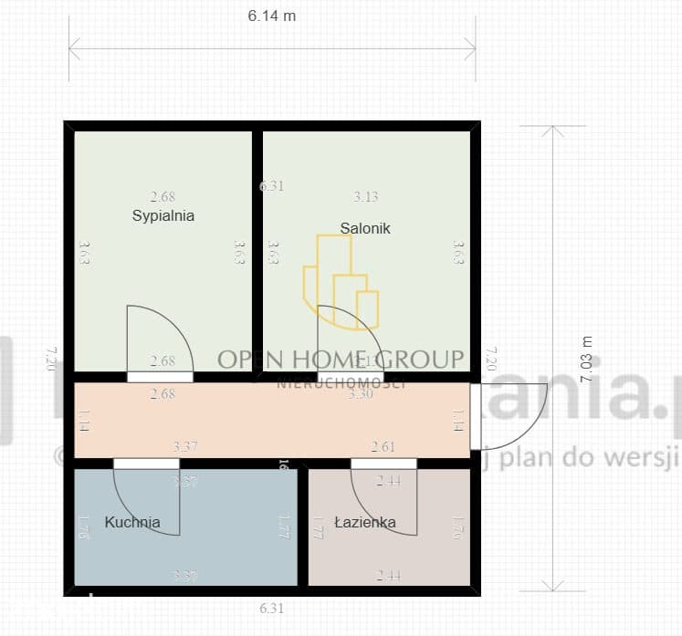 2-pokojowe mieszkanie z wielkim potencjałem! - zdjęcie 9