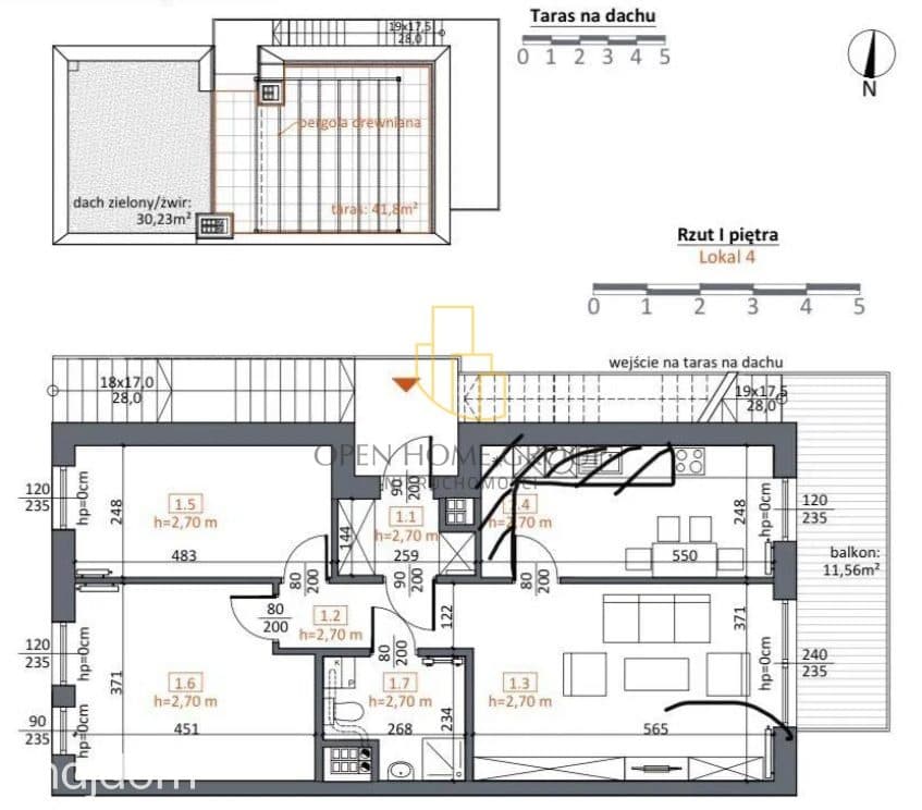 Luksusowe / kameralne osiedle / taras 42m + balkon / parking - zdjęcie 15
