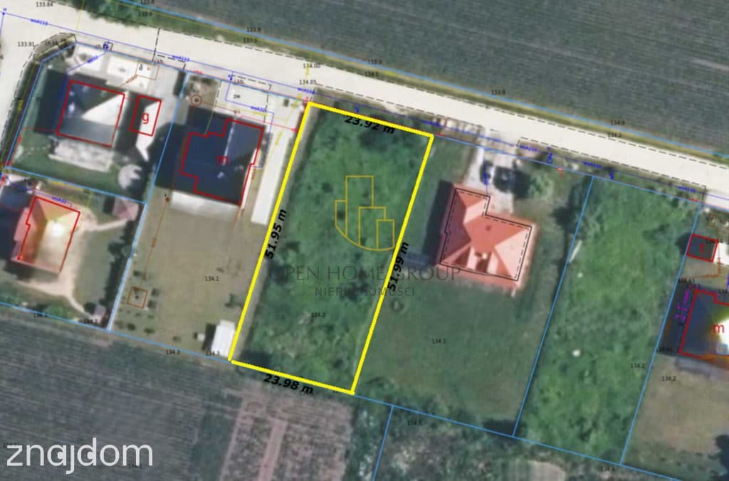 Żerniki Wrocławskie, działka budowlana 1245 m2, media - zdjęcie 4