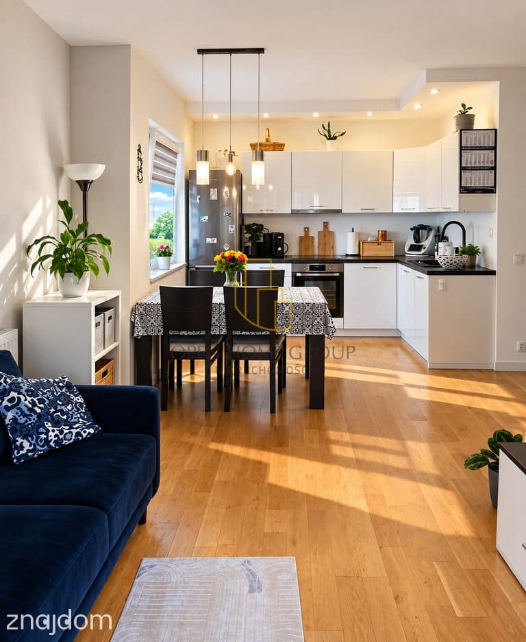 Okazja-Jagodno-3 pok-balkon-rozkład-okazja-54,6m2 - zdjęcie 2
