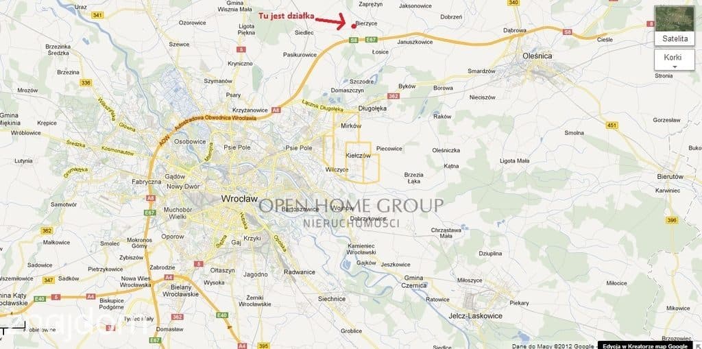 Łozina | Bierzyce | 2,10 ha | teren U/P1 | inwestycyjna - zdjęcie 2