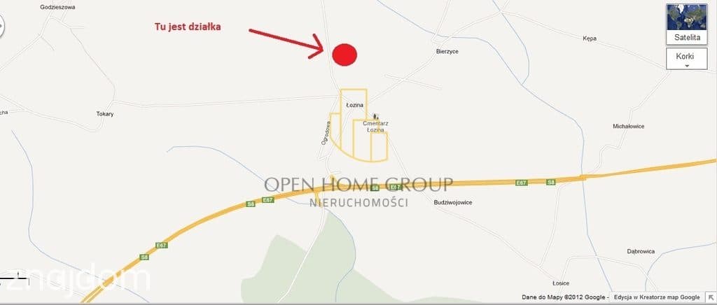 Łozina | Bierzyce | 2,10 ha | teren U/P1 | inwestycyjna - zdjęcie 3
