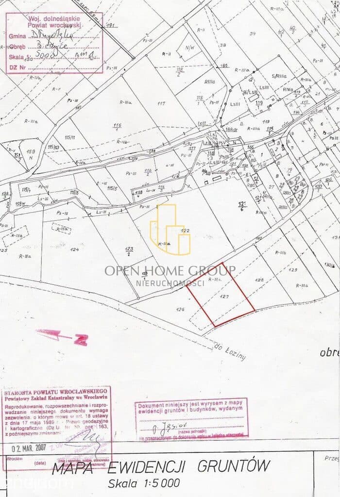 Łozina | Bierzyce | 2,10 ha | teren U/P1 | inwestycyjna - zdjęcie 5
