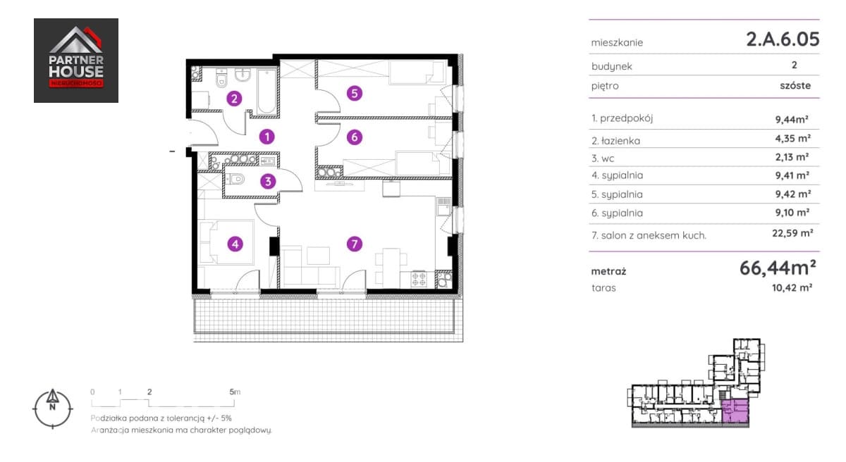 Apartament 4 pokojowy na Siedlcach - zdjęcie 9