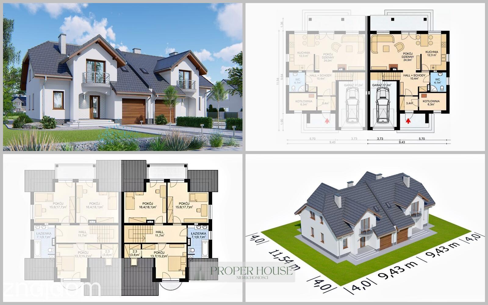 Projekt deweloperski w Konopnicy! Bliźniak 240m² z potencjałem zysku! - zdjęcie 2
