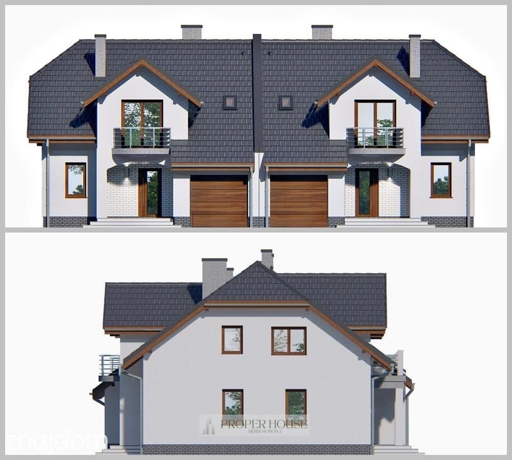 Projekt deweloperski w Konopnicy! Bliźniak 240m² z potencjałem zysku! - zdjęcie 3