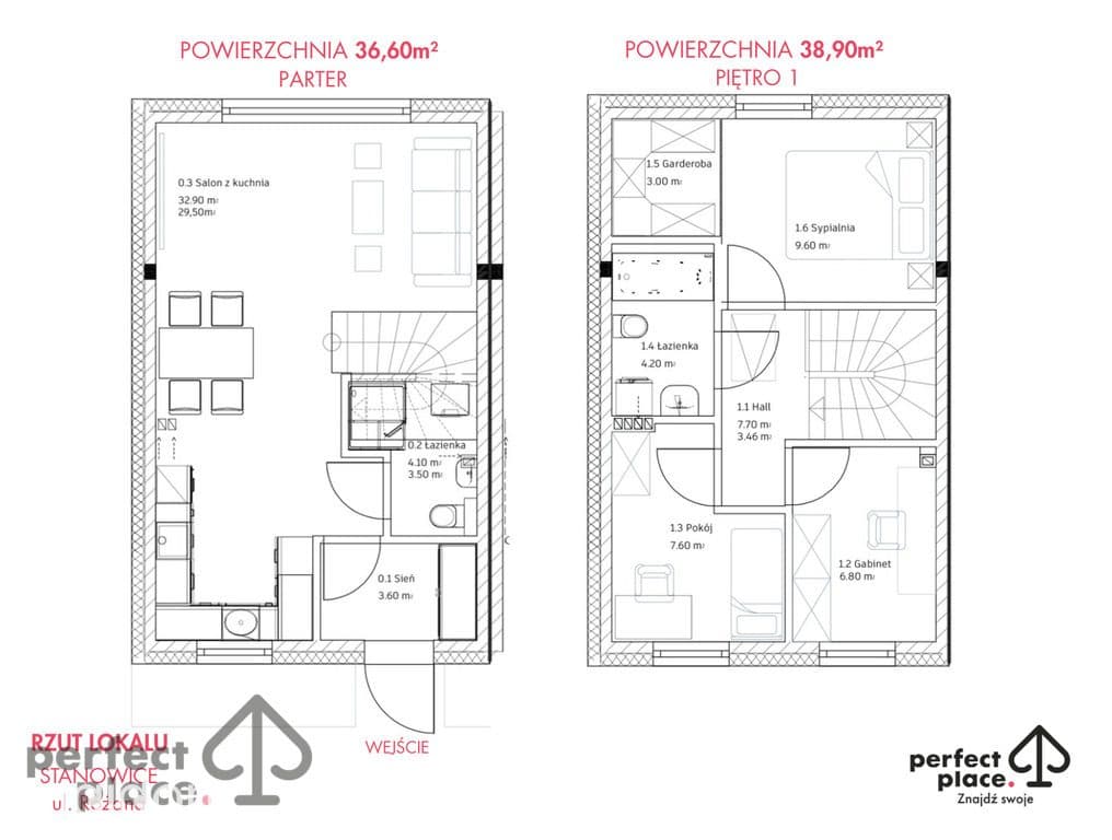 Stanowice_szeregówka_75m2_ogródek_klima._fotowolt. - zdjęcie 2