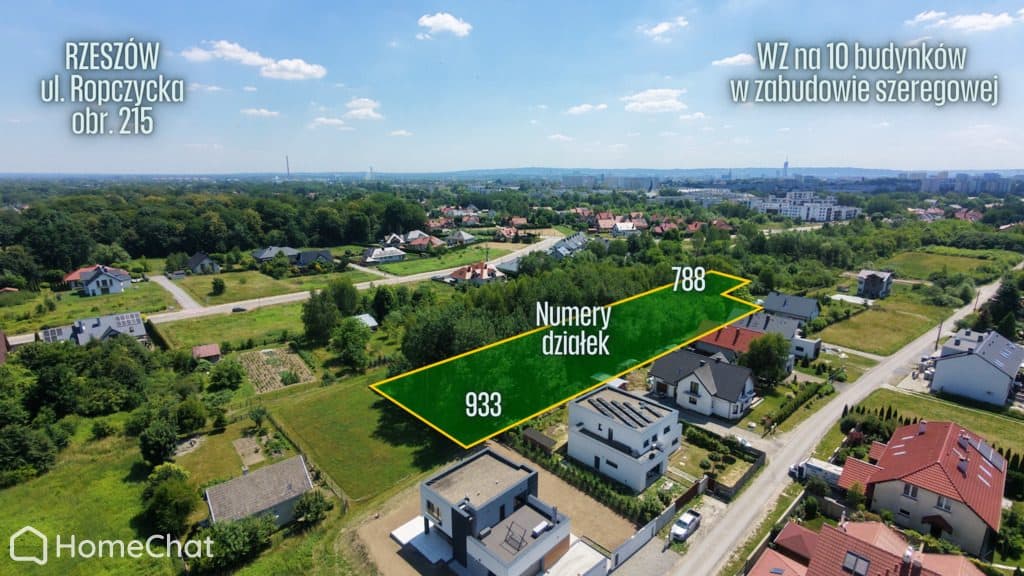 Działka inwestycyjna z WZ na 10 szeregówek