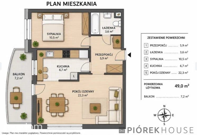 2-pokojowe mieszkanie na Białołęce - zdjęcie 5