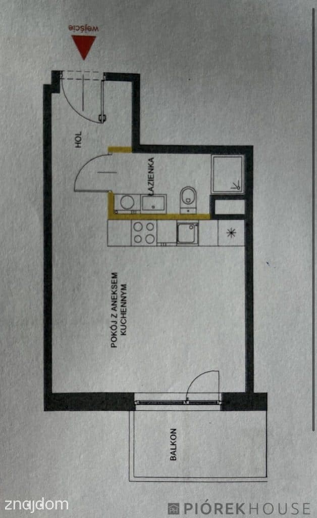 Kawalerka 26 m² | balkon | komórka | garaż | KW - zdjęcie 9