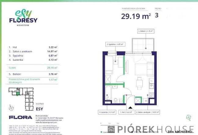 2-pokojowe mieszkanie na Mokotowie - zdjęcie 17