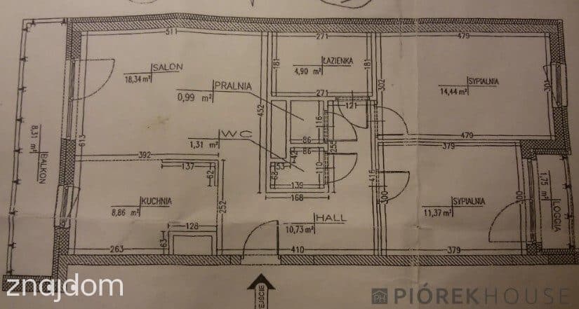 3-pokojowe mieszkanie w Wawrze - zdjęcie 19