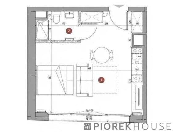 1-pokojowe mieszkanie na Pradze Północ - zdjęcie 2
