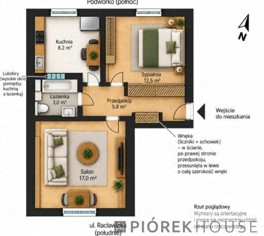 2-pokojowe mieszkanie na Mokotowie - zdjęcie 16
