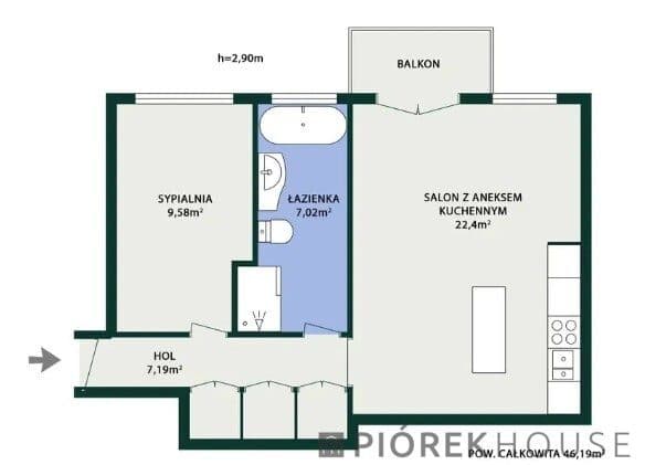 2-pokojowe mieszkanie na Woli - zdjęcie 11