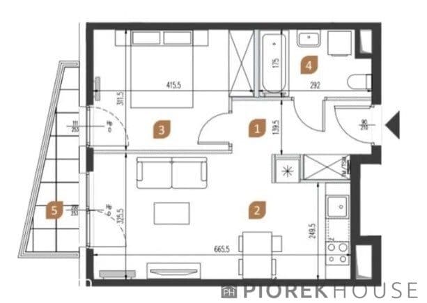 2-pokojowe mieszkanie na Mokotowie - zdjęcie 19