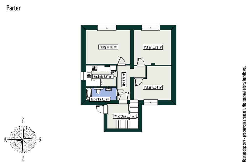 Dom 151 m² dwulokalowy w Kobyłce do wykończenia. - zdjęcie 10