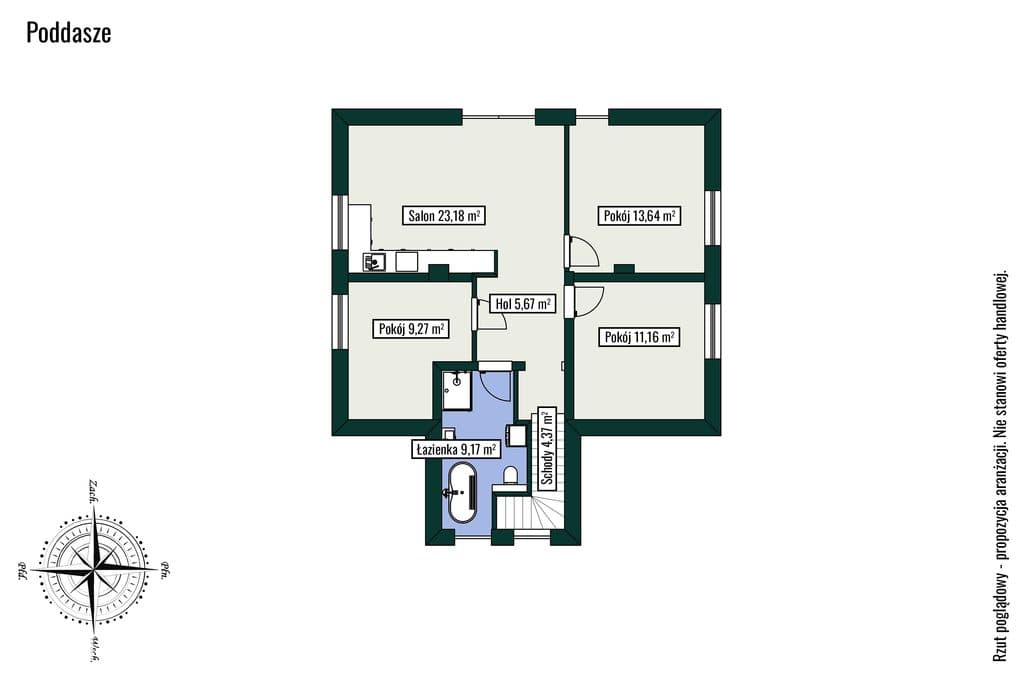 Dom 151 m² dwulokalowy w Kobyłce do wykończenia. - zdjęcie 20