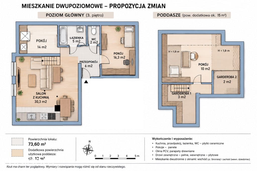 4 pokoje na dwóch poziomach | Poddasze gratis! - zdjęcie 6