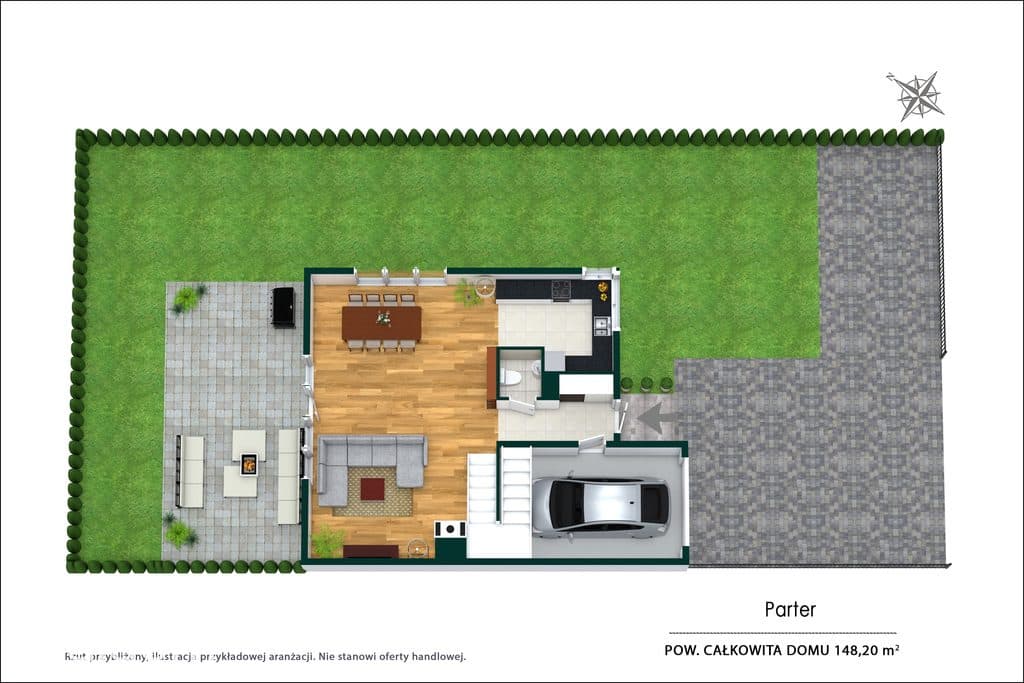 Dom z ogrodem i garażem | 148 m² | Wawer-Las - zdjęcie 10