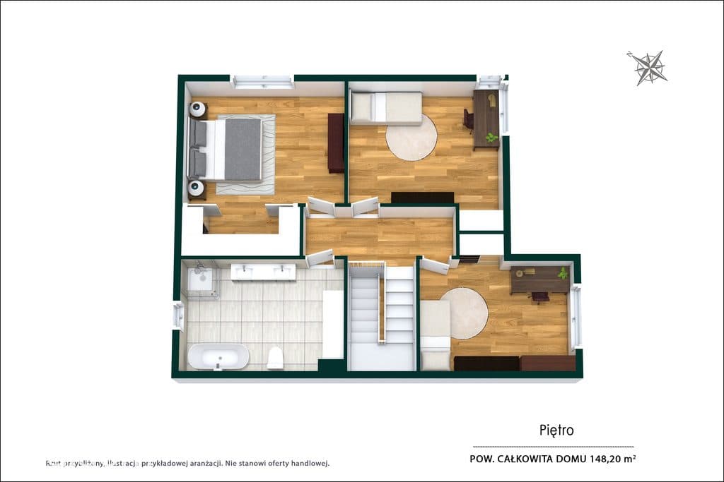 Dom z ogrodem i garażem | 148 m² | Wawer-Las - zdjęcie 12