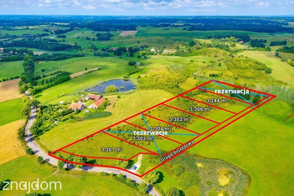 Rzeka Pasłęka - 250 m, Jezioro Gamerskie 1 km