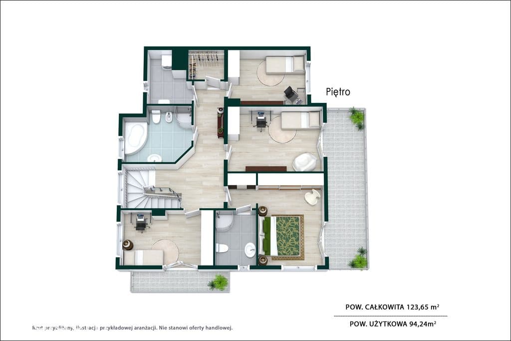 250 m² dom z zielonym ogrodem w Walendowie - zdjęcie 15