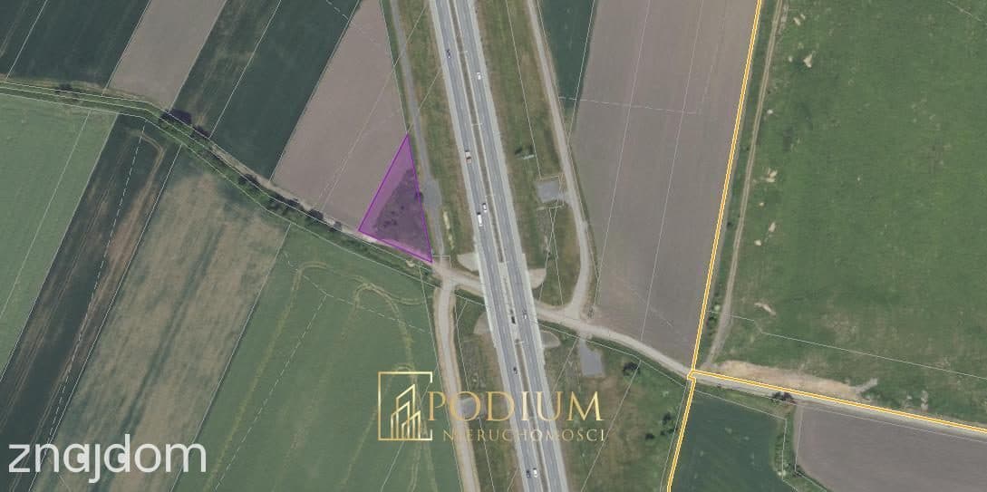 Działka rolna Tyniec Mały przy drodze asfaltowej
