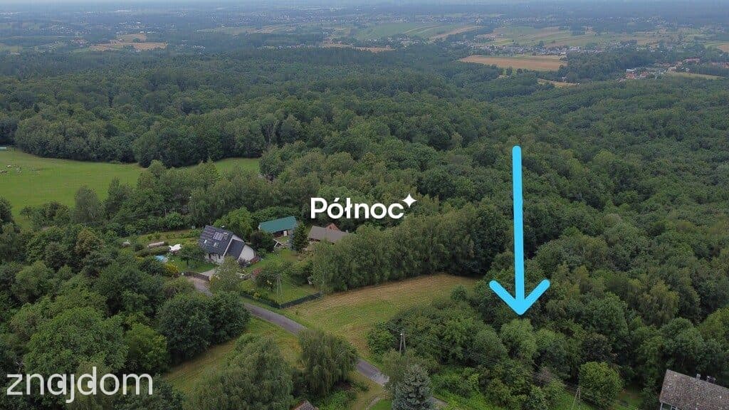 działka z wz – Jasień, ul. Wiśnicka, 85 arów - zdjęcie 2