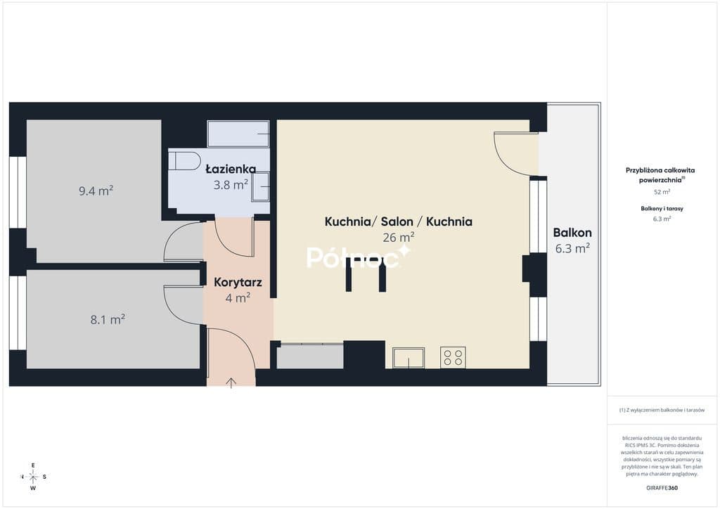 Mieszkanie z balkonem 52 m² Jaroty - zdjęcie 5