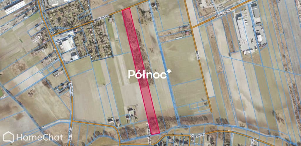 Działka Inwestycyjna Mn - P/U ul. Noskowska 2,75ha