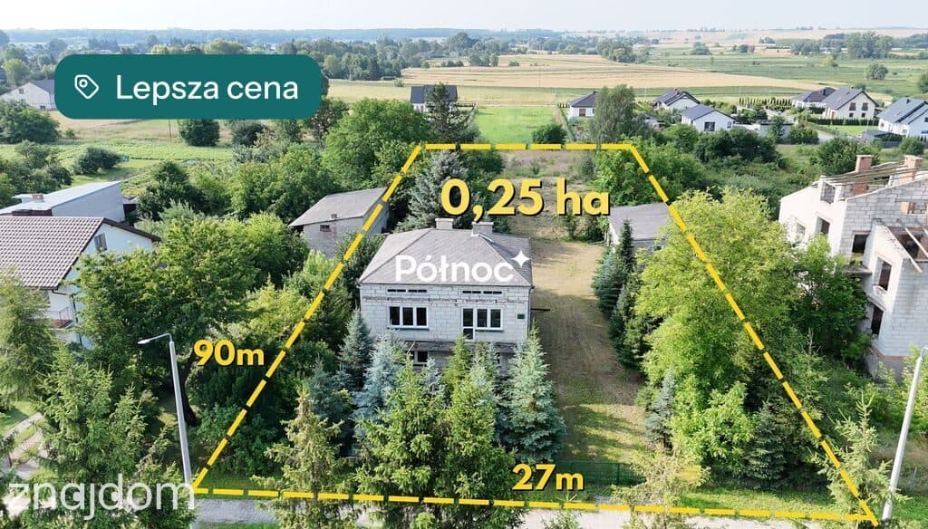 Dom z dwoma mieszkaniami. Duża działka 0,25 ha - zdjęcie 2